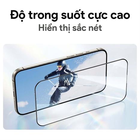 Miếng dán kính cường lực iPhone Air DEKEY 3D Quintessence Màu Trắng
