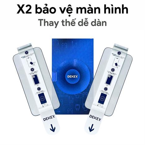 Miếng dán kính cường lực iPhone 17 Pro Max DEKEY 3D Quintessence Màu Trắng