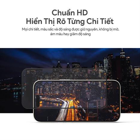 Miếng dán kính cường lực iPhone 14 Pro DEKEY 3D Luxury Màu Trắng
