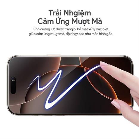 Miếng dán kính cường lực iPhone 15 Plus/16 Plus DEKEY 3D Luxury Màu Trắng