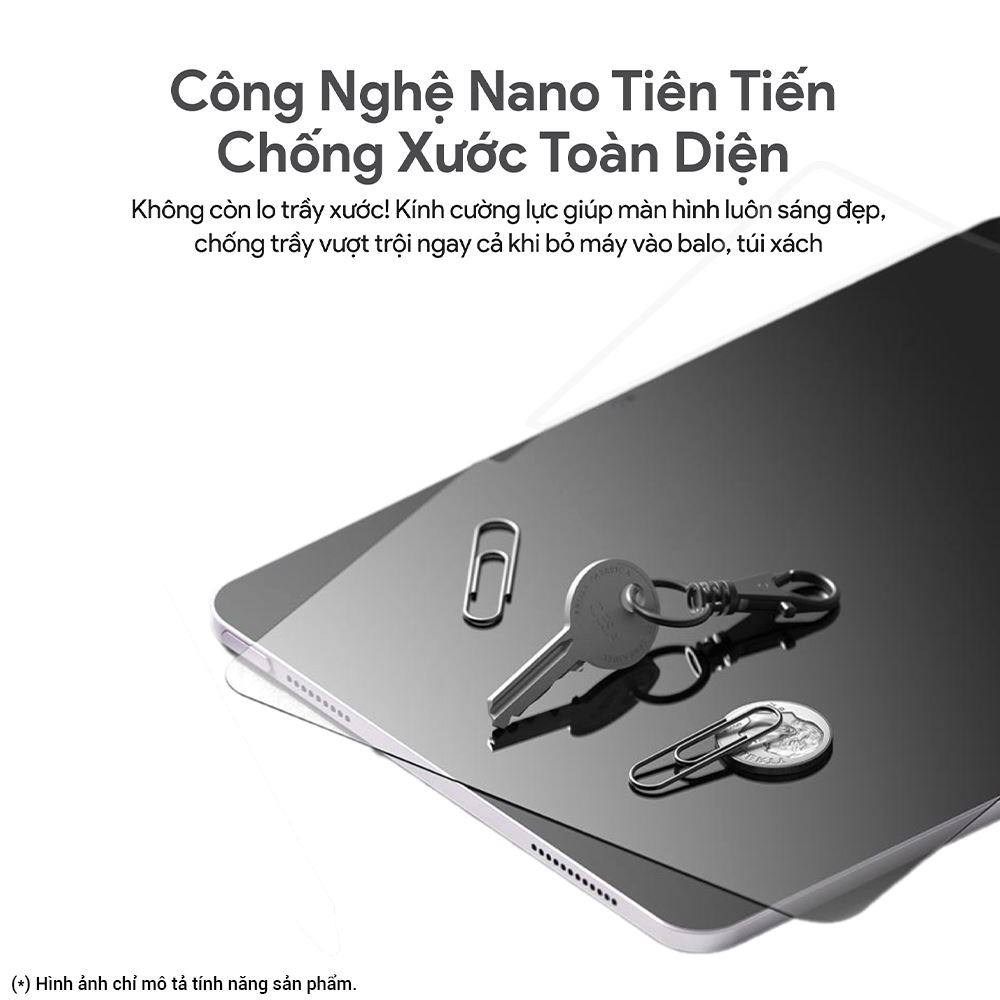 Miếng dán kính cường lực iPad Mini 1/2/3 DEKEY Premium Màu Trắng