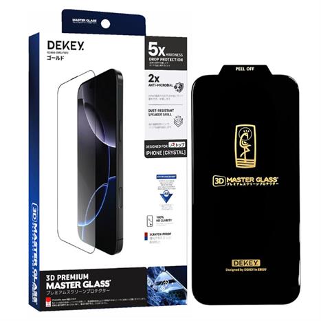 Miếng dán kính cường lực iPhone 12/12 Pro DEKEY 3D Premium Màu Trắng