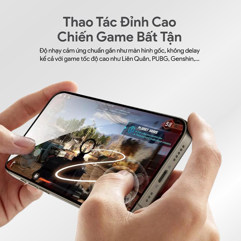 Miếng dán kính cường lực iPhone 12/12 Pro DEKEY 3D Premium Màu Trắng