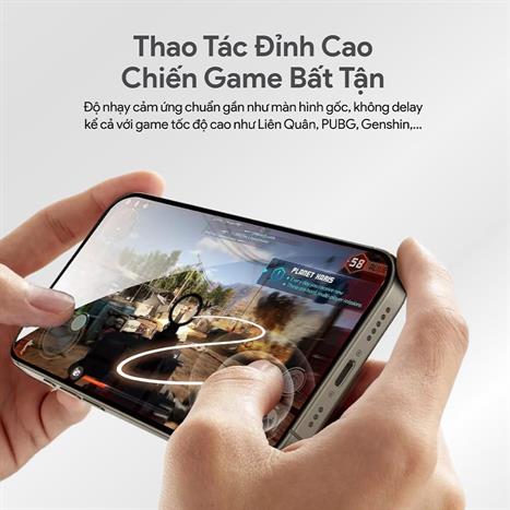 Miếng dán kính cường lực iPhone 15 Plus/16 Plus DEKEY 3D Premium Màu Trắng
