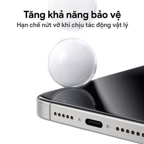 Miếng dán kính cường lực iPhone 15 Plus/16 Plus DEKEY 3D Premium Màu Trắng