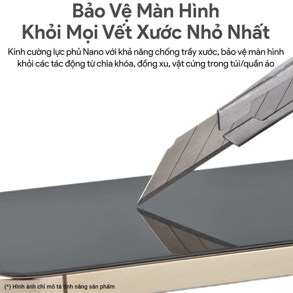 Miếng dán kính cường lực iPhone Air DEKEY 3D Premium Màu Trắng