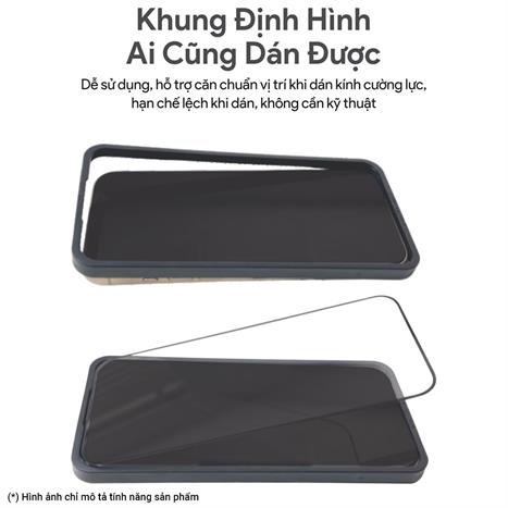 Miếng dán kính cường lực iPhone Air DEKEY 3D Premium Màu Trắng