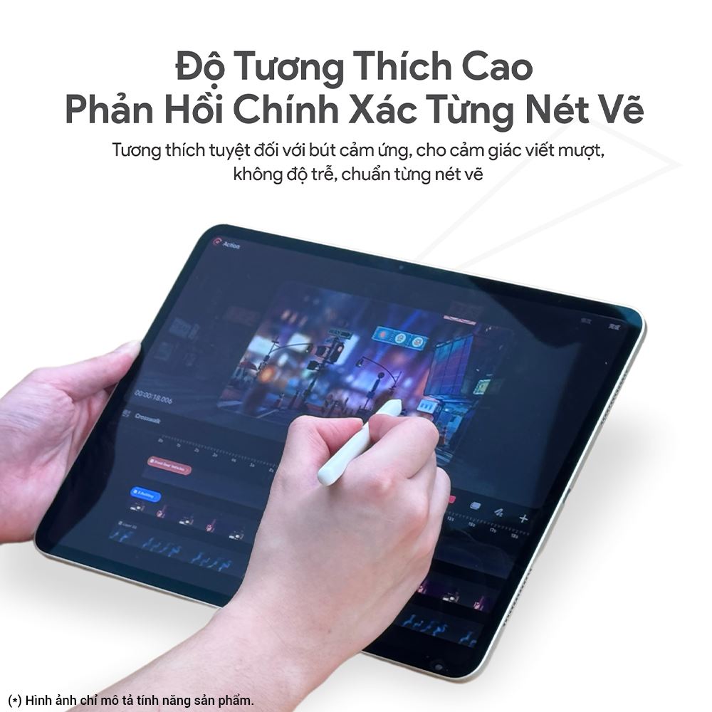Miếng dán kính cường lực iPad 10.9 inch/11 inch DEKEY Premium Màu Trắng