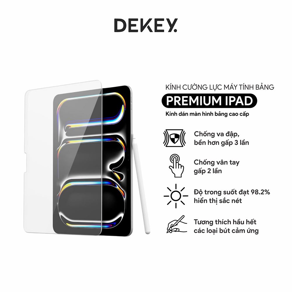 Miếng dán kính cường lực iPad Air 13 inch DEKEY Premium - 3