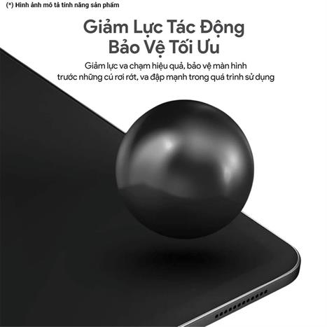 Miếng dán kính cường lực iPad Gen 10 New 10.9 inch/11 inch DEKEY Premium with applicator Màu Trắng