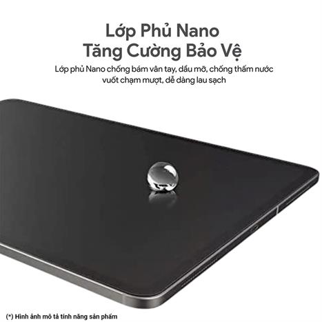 Miếng dán kính cường lực iPad Gen 10 New 10.9 inch/11 inch DEKEY Premium with applicator Màu Trắng