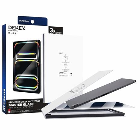 Miếng dán kính cường lực iPad Pro 11 inch DEKEY Premium with applicator Màu Trắng