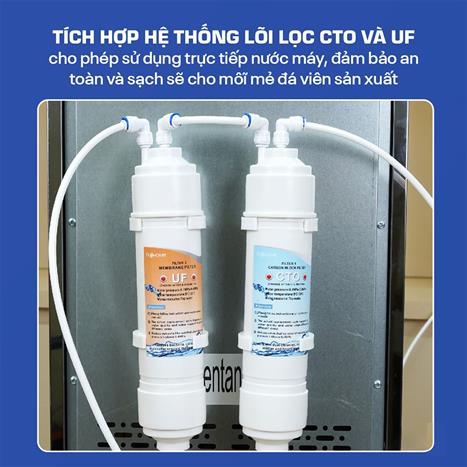 Máy làm đá lọc nước UF FUJIHOME IM45C Màu Đen