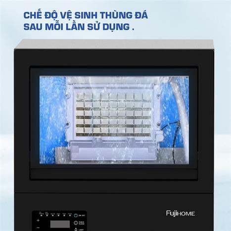 Máy làm đá lọc nước UF FUJIHOME IM45C Màu Đen
