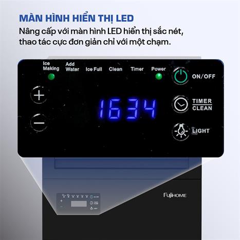 Máy làm đá lọc nước UF FUJIHOME IM45C Màu Đen