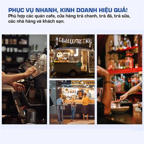 Máy làm đá lọc nước UF FUJIHOME IM45C Màu Đen