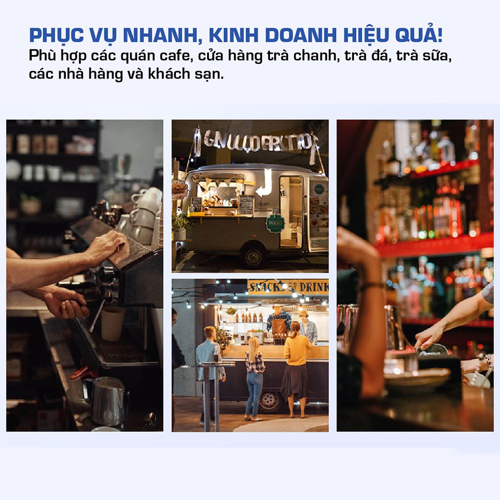 Máy làm đá lọc nước UF FUJIHOME IM45C Màu Đen