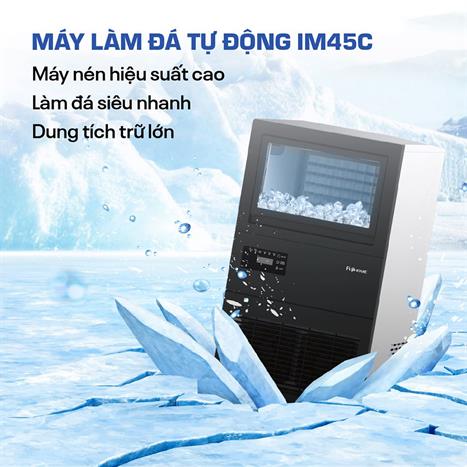 Máy làm đá lọc nước UF FUJIHOME IM45C Màu Đen
