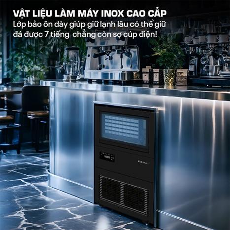 Máy làm đá lọc nước UF FUJIHOME IM45C Màu Đen