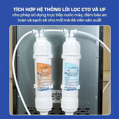 Máy làm đá lọc nước UF FUJIHOME IM70C Màu Xám