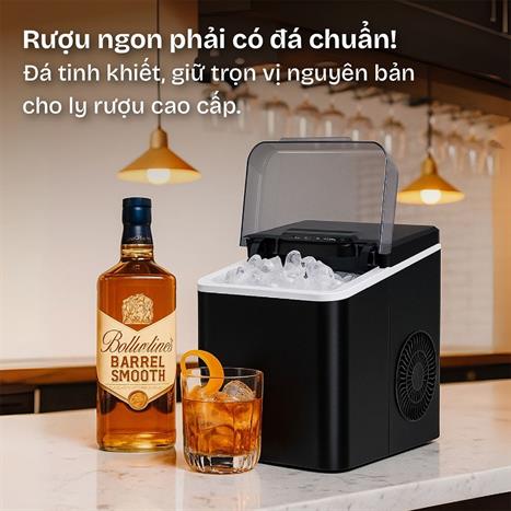 Máy làm đá viên mini FUJIHOME IM1218 Màu Đen