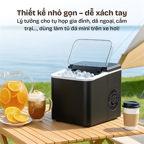 Máy làm đá viên mini FUJIHOME IM1218 Màu Đen