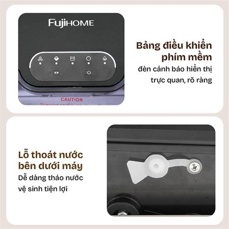 Máy làm đá viên mini FUJIHOME IM1218 Màu Đen