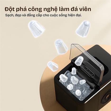 Máy làm đá viên mini FUJIHOME IM1218 Màu Đen