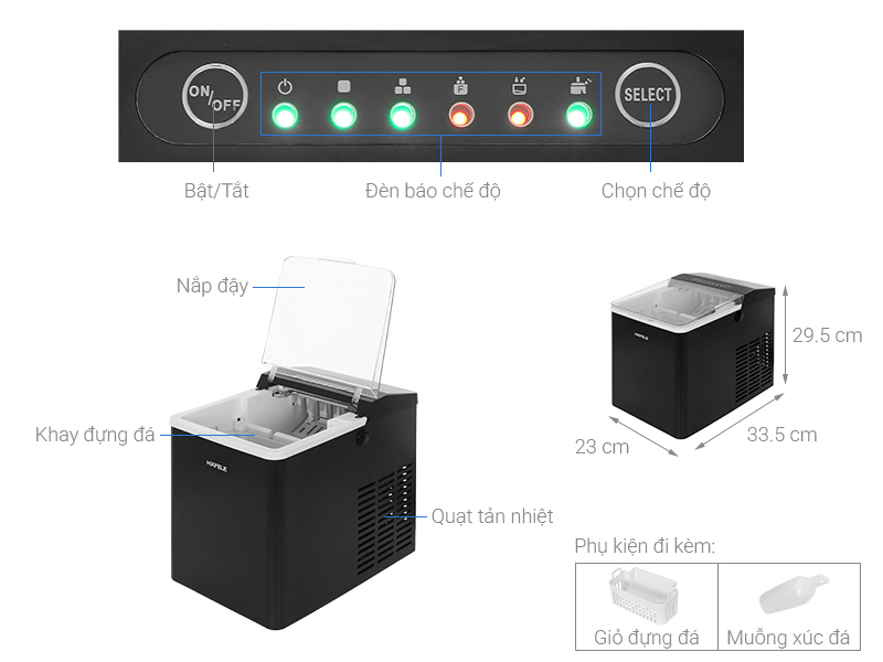 Máy làm đá Hafele HS-IM176B