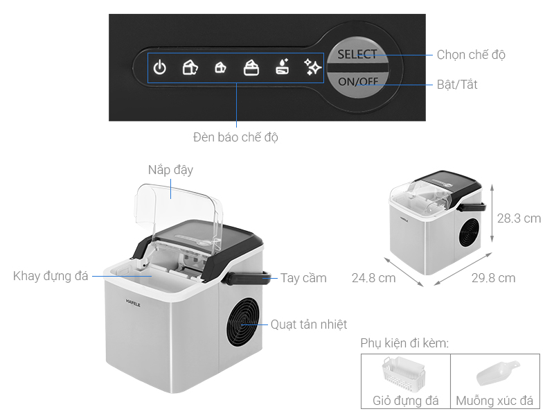 Máy làm đá Hafele HS-IM120X