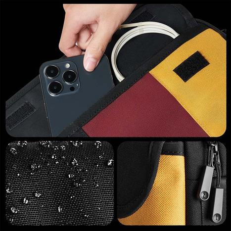 Túi đeo chéo Innostyle VersalSling Crossbody Bag S2101BRY Màu Đen - Đỏ