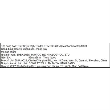 Túi đựng phụ kiện Tomtoc Premium Light-T12 Tech Organizer T12M1B1 Màu Xanh Navy