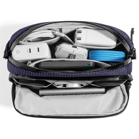 Túi đựng phụ kiện Tomtoc Premium Light-T12 Tech Organizer T12M1B1 Màu Xanh Navy