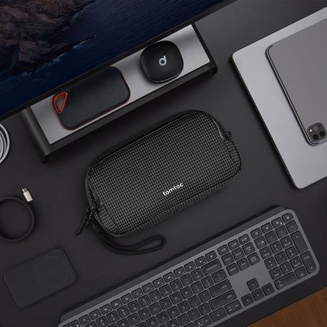 Túi đựng phụ kiện Tomtoc Premium Light-T12 Tech Organizer T12M1D2 Màu Đen