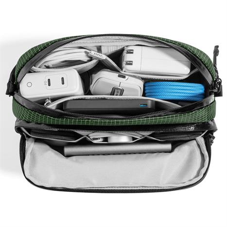 Túi đựng phụ kiện Tomtoc Premium Light-T12 Tech Organizer T12M1T2 Màu Xanh lá