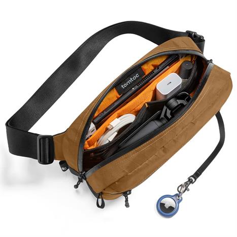 Túi đeo chéo Tomtoc Aviator RFID Sling Bag T35M1K1 Màu Khaki/xanh