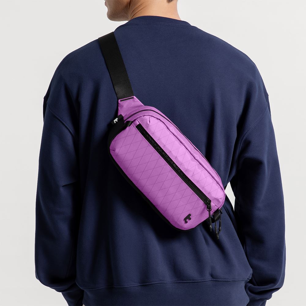 Túi đeo chéo Tomtoc Aviator RFID Sling Bag T35M1V1 Màu Tím than