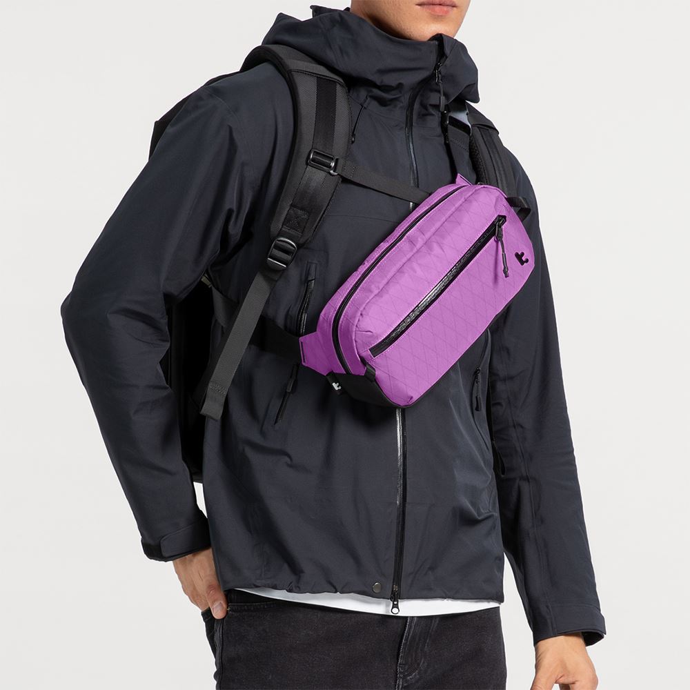 Túi đeo chéo Tomtoc Aviator RFID Sling Bag T35M1V1 Màu Tím than