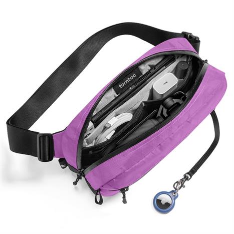 Túi đeo chéo Tomtoc Aviator RFID Sling Bag T35M1V1 Màu Tím than