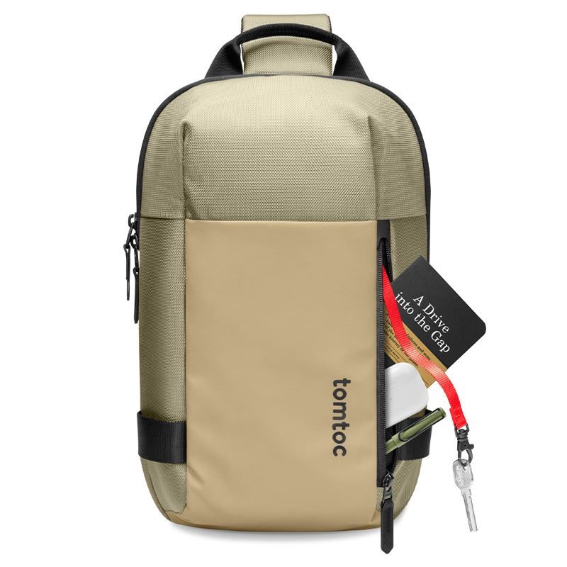 Túi đeo chéo Tomtoc Crossbody EDC Sling Bag T24S1K1 Màu Khaki/xanh