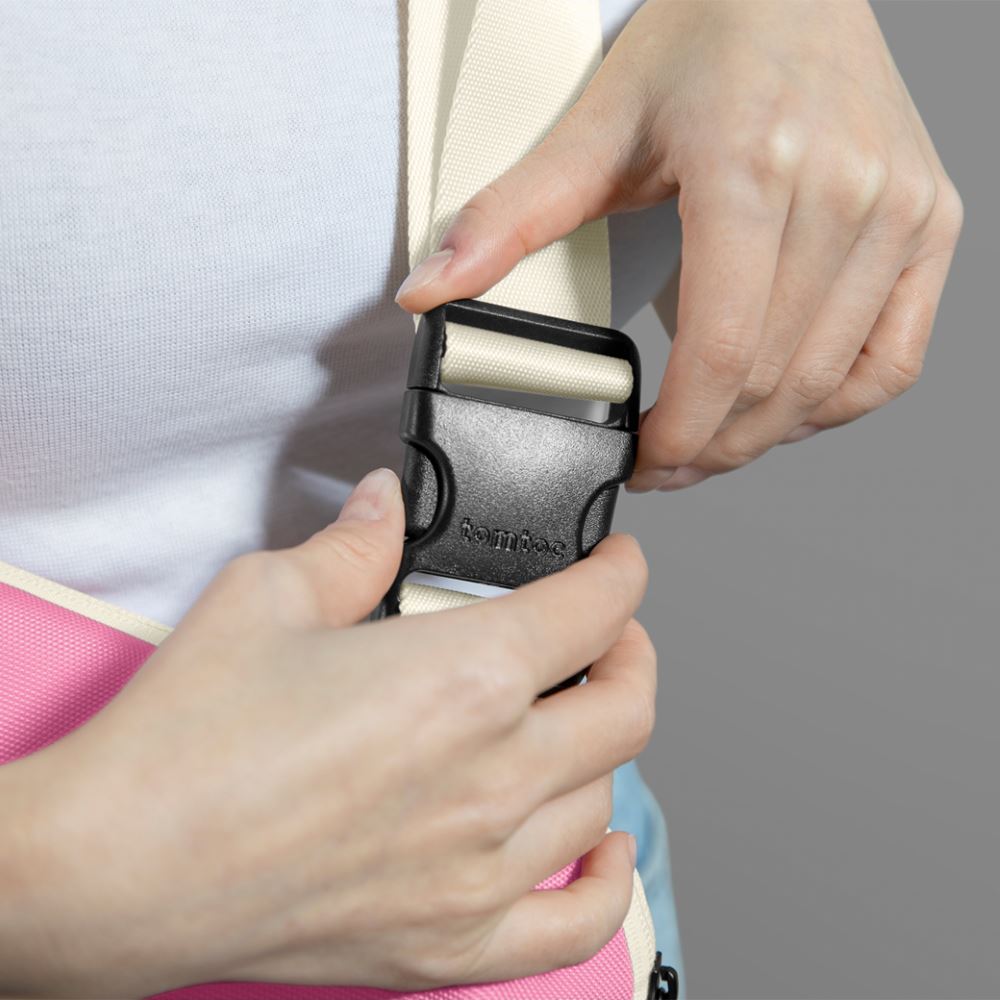 Túi đeo chéo Tomtoc Lightweight Cordura Sling Bag T21S1P1 Màu Hồng