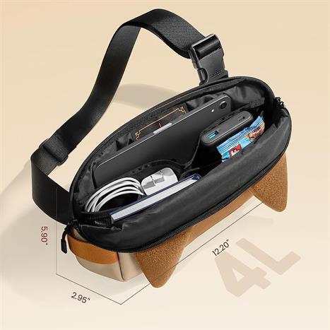 Túi đeo chéo Tomtoc Monster Hunter EDC Sling Bag T21S1S1MH Màu Kem