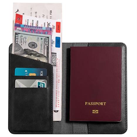 Bao da hộ chiếu Mazer M-1Tag-Passport-BK Màu Đen
