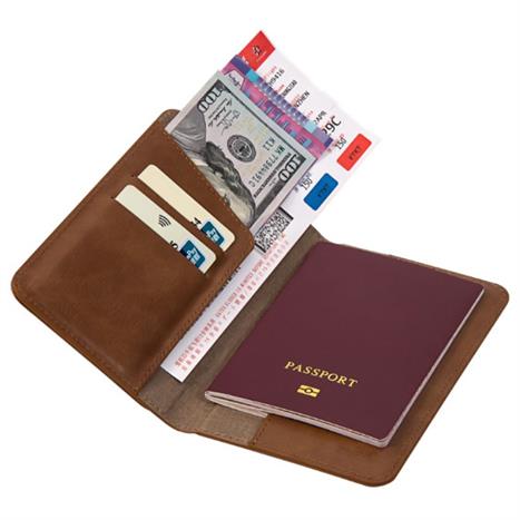 Bao da hộ chiếu Mazer M-1Tag-Passport-BW Màu Nâu