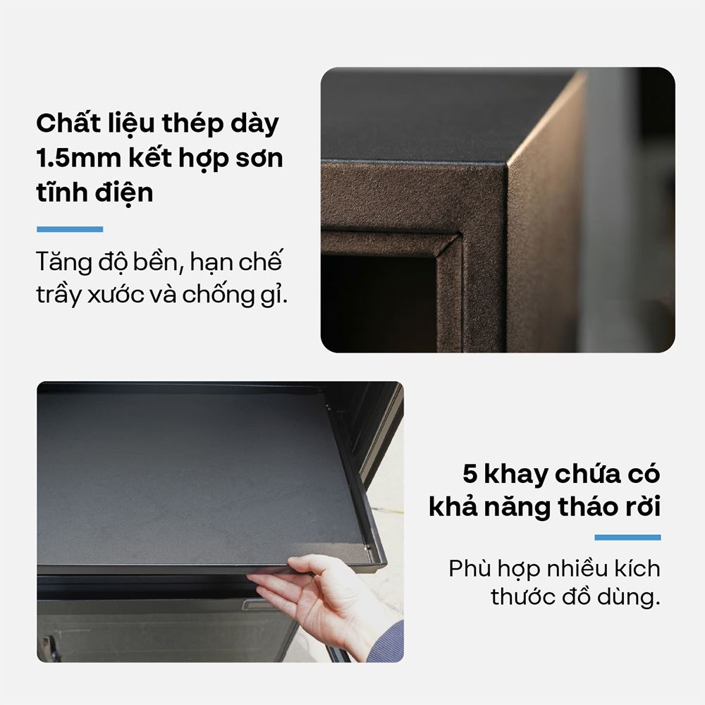 Tủ chống ẩm Fujie DHC350 350 lít Màu Đen