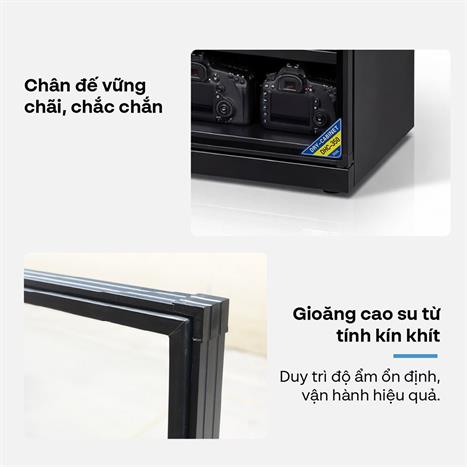 Tủ chống ẩm Fujie DHC350 350 lít Màu Đen