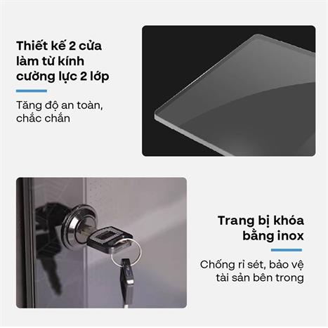 Tủ chống ẩm Fujie DHC350 350 lít Màu Đen