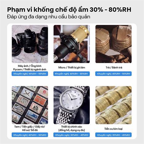 Tủ chống ẩm FujiE DHC500 500 lít Màu Đen