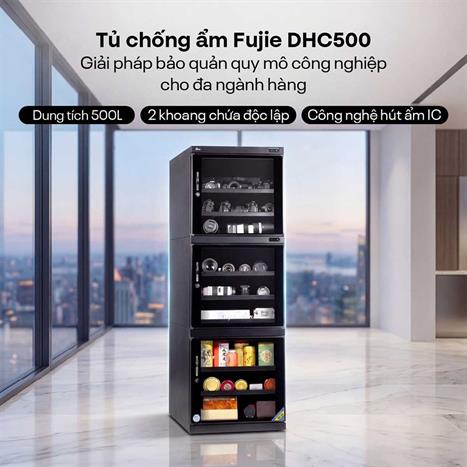 Tủ chống ẩm FujiE DHC500 500 lít Màu Đen