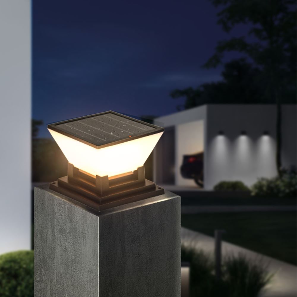 Đèn trụ cổng năng lượng mặt trời Modi MD-SPL-G200 3C Màu Trắng